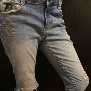 Girls Rhinenstone Jeans